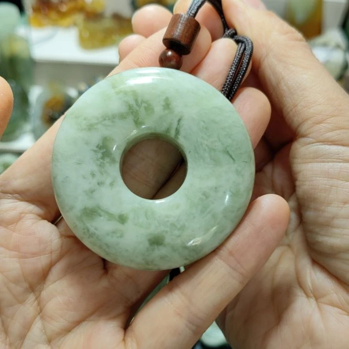 岫玉平安扣未镶嵌