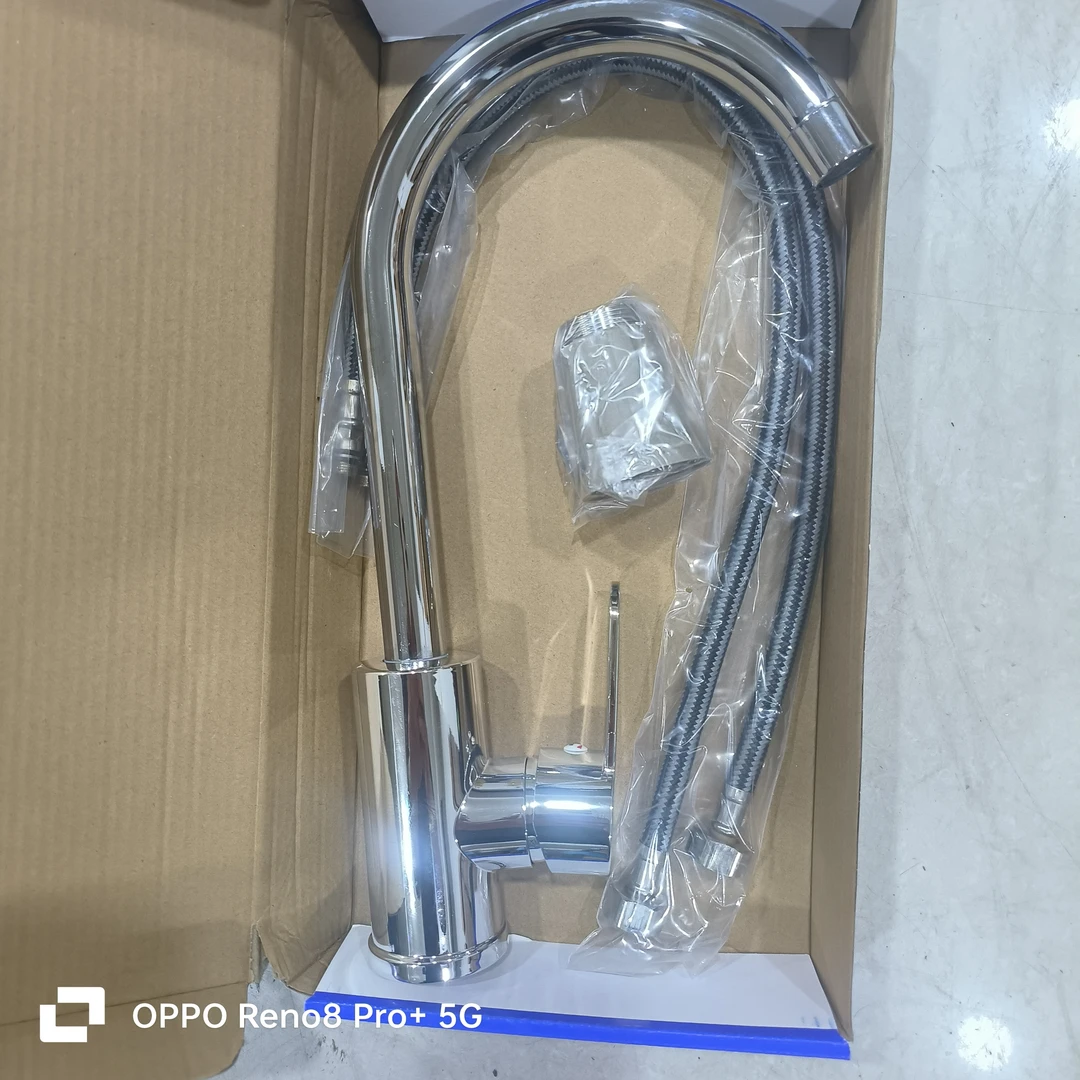 大拐弯水龙头（带两根冷热水管）