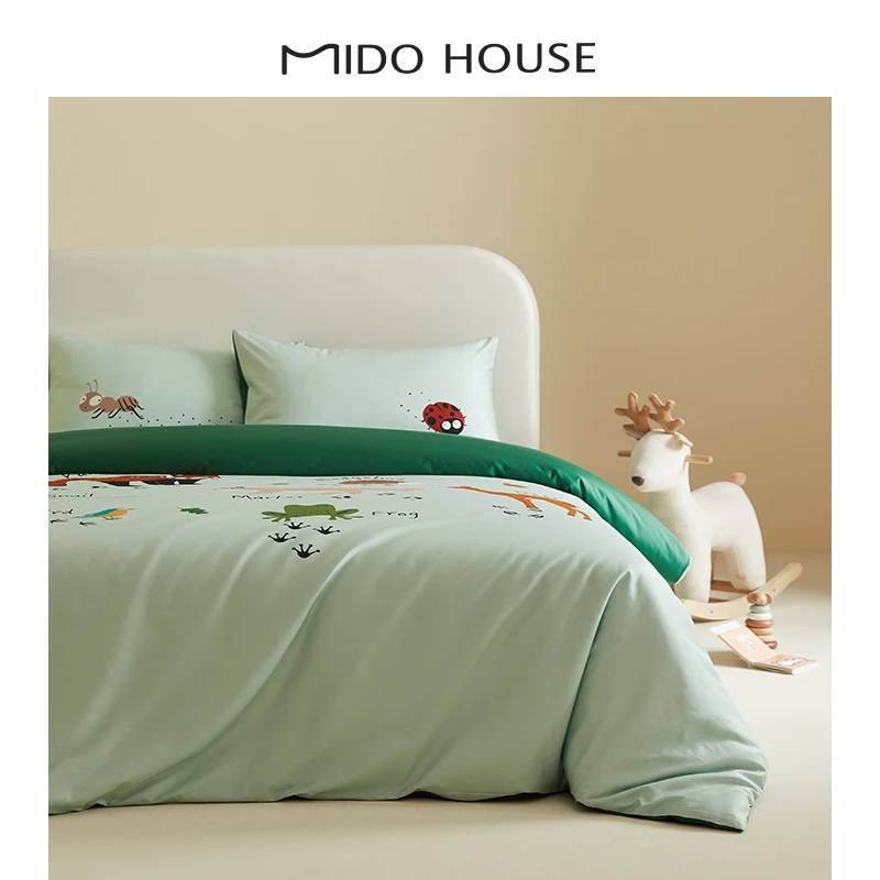 MIDOHOUSE「森林密会」纯棉床上用品三/四件套全棉款家纺