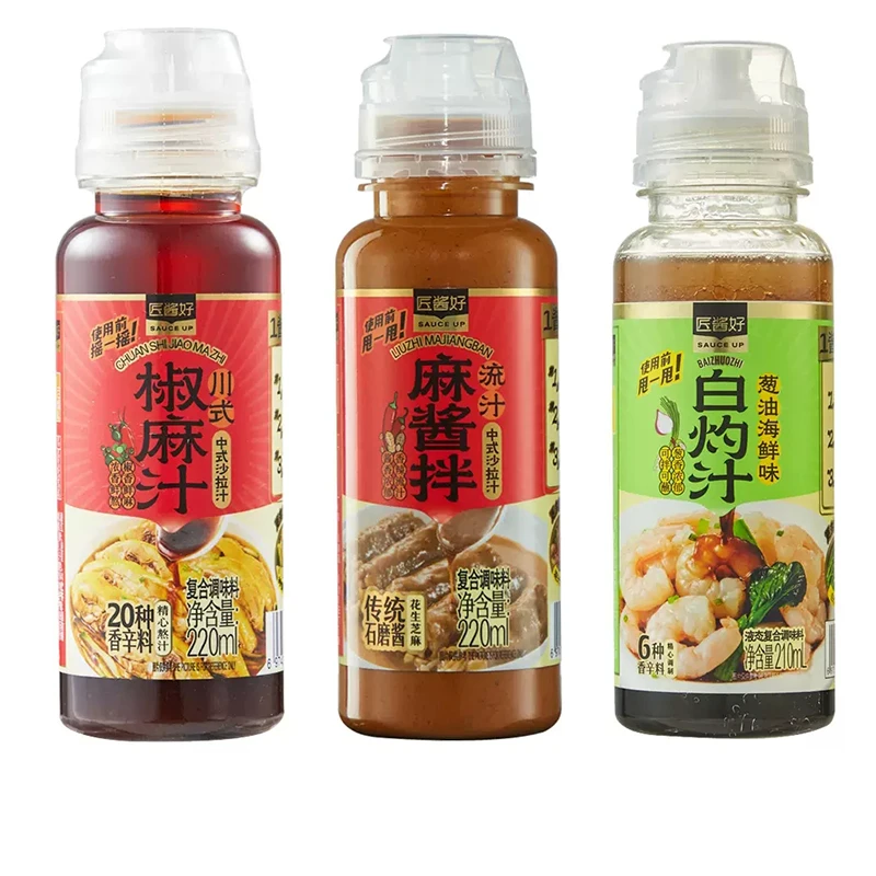 盒马超市 川式椒麻汁 流汁麻酱拌 白灼汁清蒸鱼蔬菜心凉拌调料