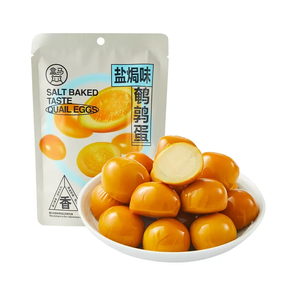 盒马代购 盐焗鹌鹑蛋92G 鸡蛋即食泡面休闲儿童零食品早餐小吃