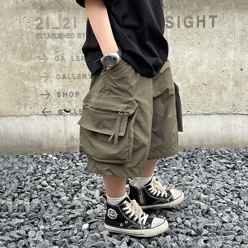 多加童装男童工装短裤2024夏装新款儿童短裤中洋气夏季外穿五分裤