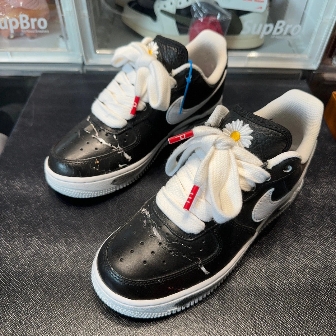 38码/权志龙✖️NIKE联名 空军一号 黑色 板鞋/96新无盒/0061