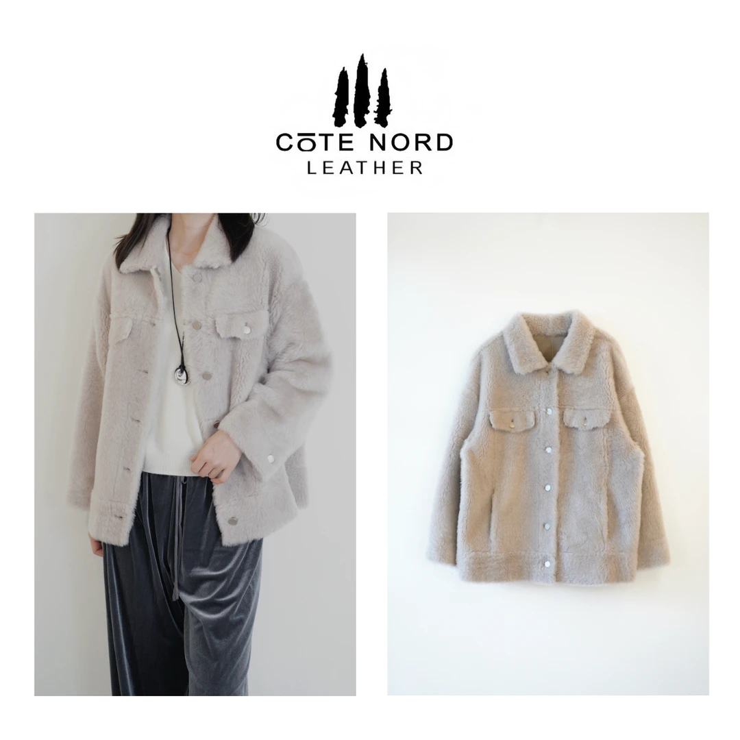 【小钱总】 lacon seda 衬衫版拉贡皮毛一体外套-YT H24-206(24205)
