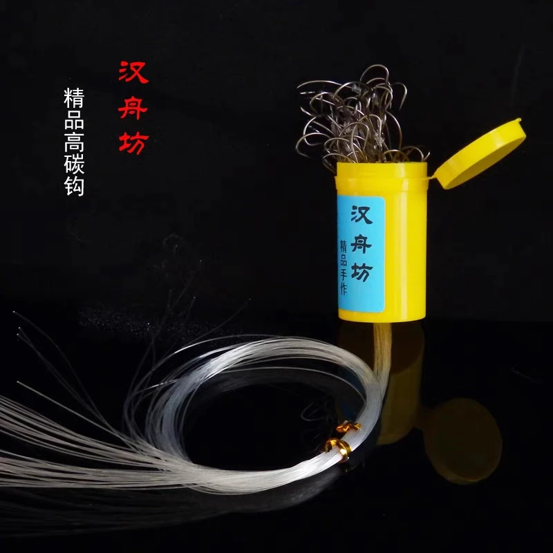 手工绑制优质高碳钢桶装丸世鱼钩海钓用品