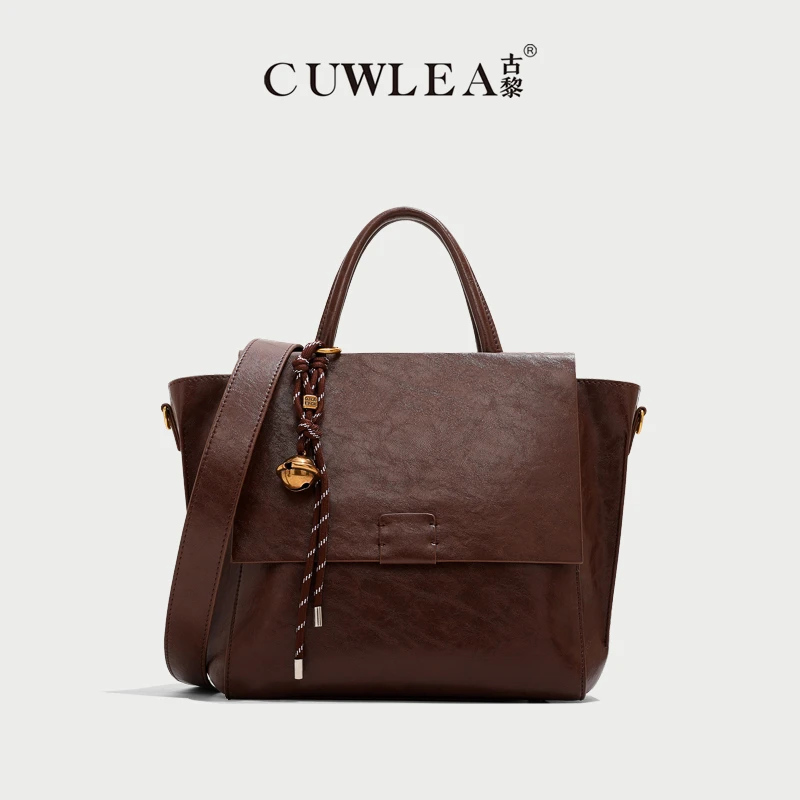 【CUWLEA/古黎】 新款托特包手提包单肩斜挎手拎包GL-8233（送挂件）