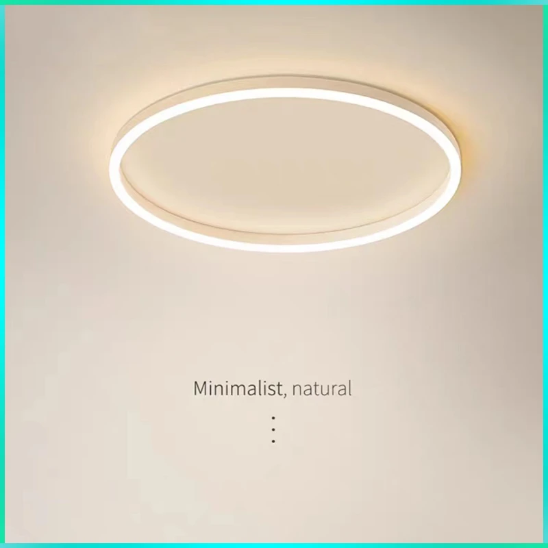 卧室灯现代简约大气家用主卧次卧室书房阳台北欧极简圆形吸顶灯