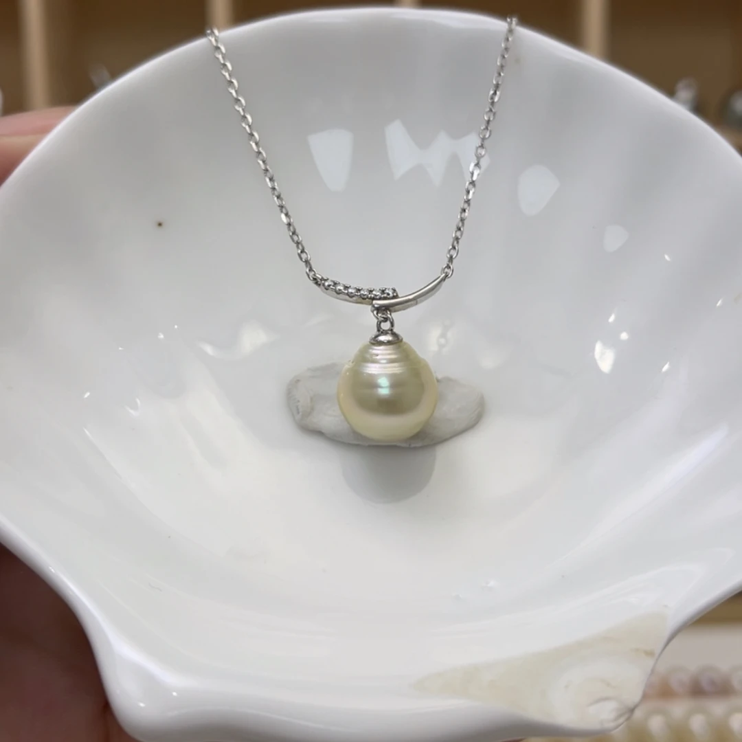【闪购商品】海水珍珠颈饰银S925镶嵌