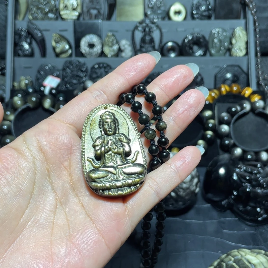 黑曜岩颈饰未镶嵌孤*客