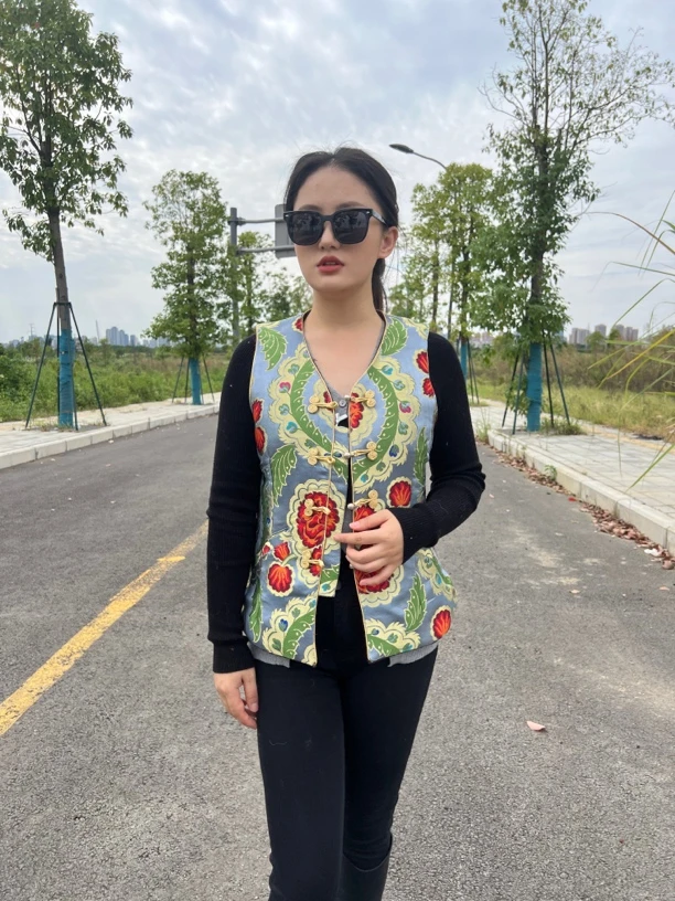 藏式藏装女士马甲保暖新款坎肩短款