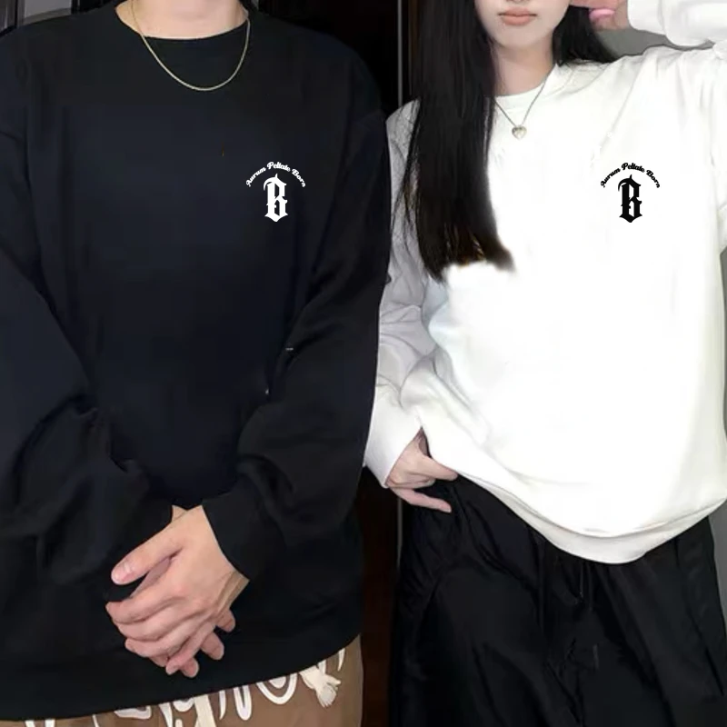 百搭圆领休闲情侣装秋季打底印花 ZB2009MY   NZ