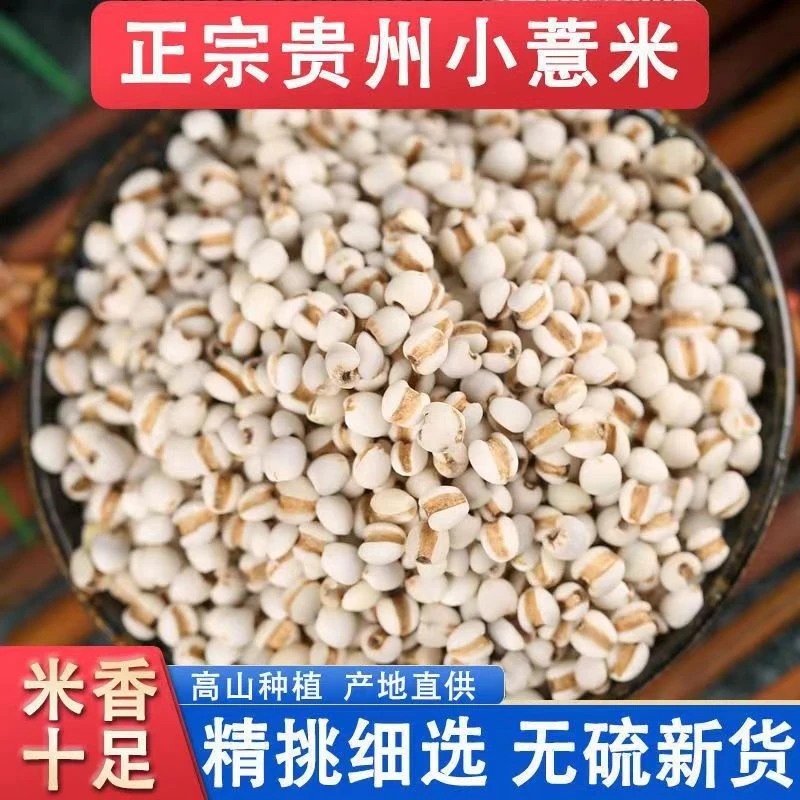 新货贵州小薏米小薏苡仁生薏米农家五谷杂粮粗粮配赤小豆煮粥煮水