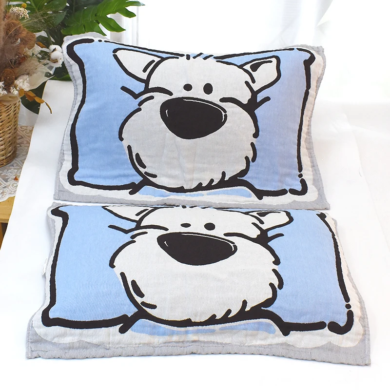 水洗纯棉枕巾超柔软亲肤百百棉可爱吸汗透气家用学生四季款枕巾