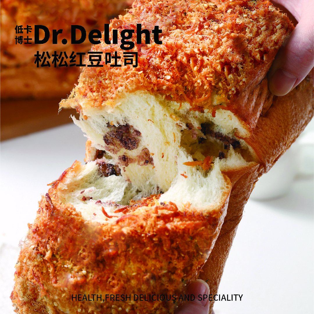 减糖减油低卡博士松松红豆吐司早餐蛋糕整箱