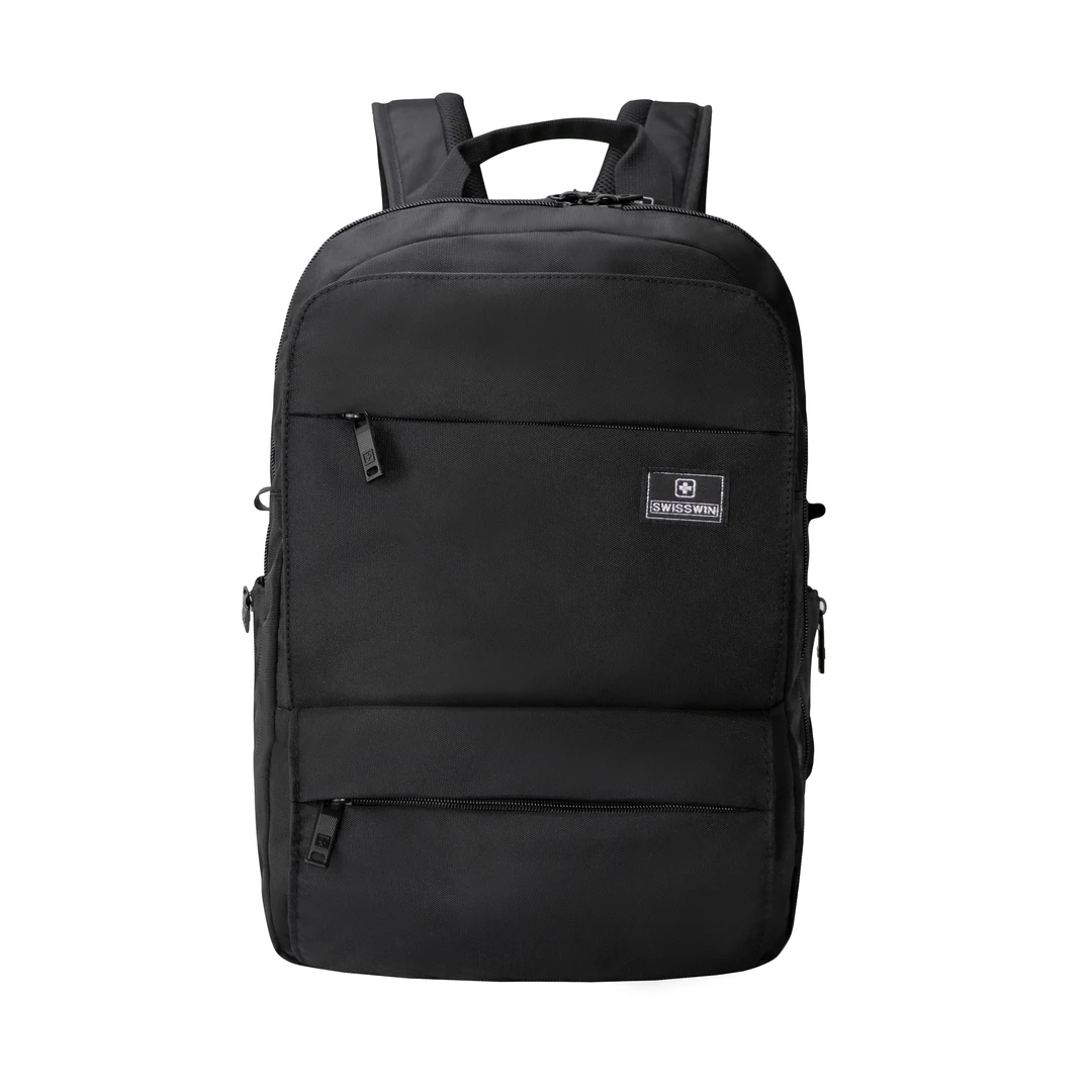 双十一爆款多隔层黑色高档户外公文上班电脑防水双肩包电脑包9167