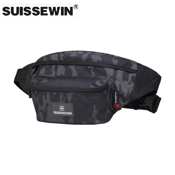 SUISSEWIN时尚户外多功能跑步迷彩肩包包胸百搭轻便斜跨SNE1609