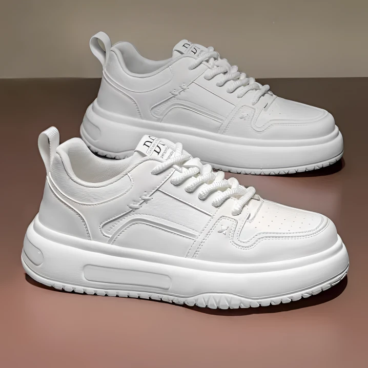 2024秋季新款手工板鞋男士透气厚底时尚休闲鞋韩版潮流学生运动鞋