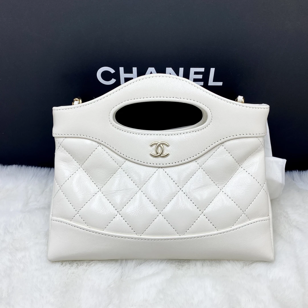 全新未使用 Chanel/香奈儿 香奈儿白金31bagnano手提斜挎包芯片款