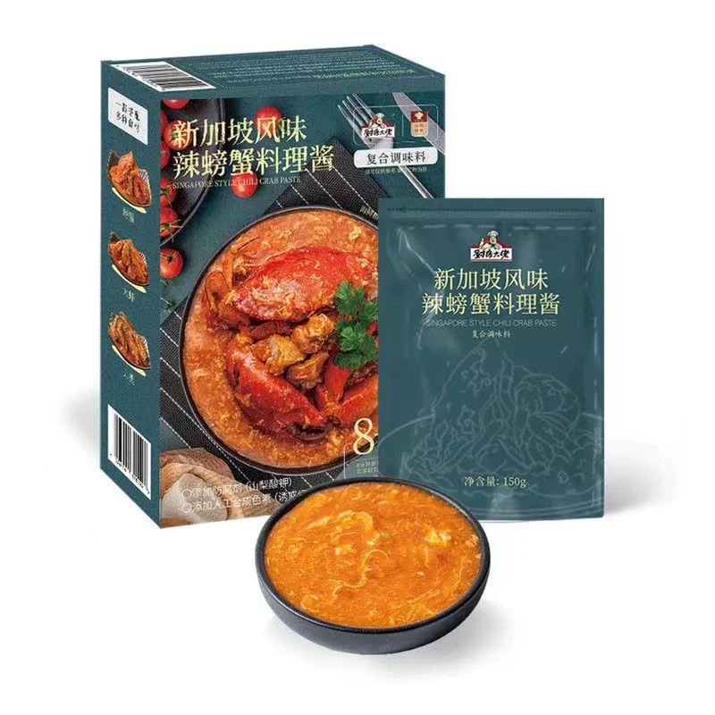 【24年10月到期】新加坡风味辣螃蟹料理酱600g(150g*4)
