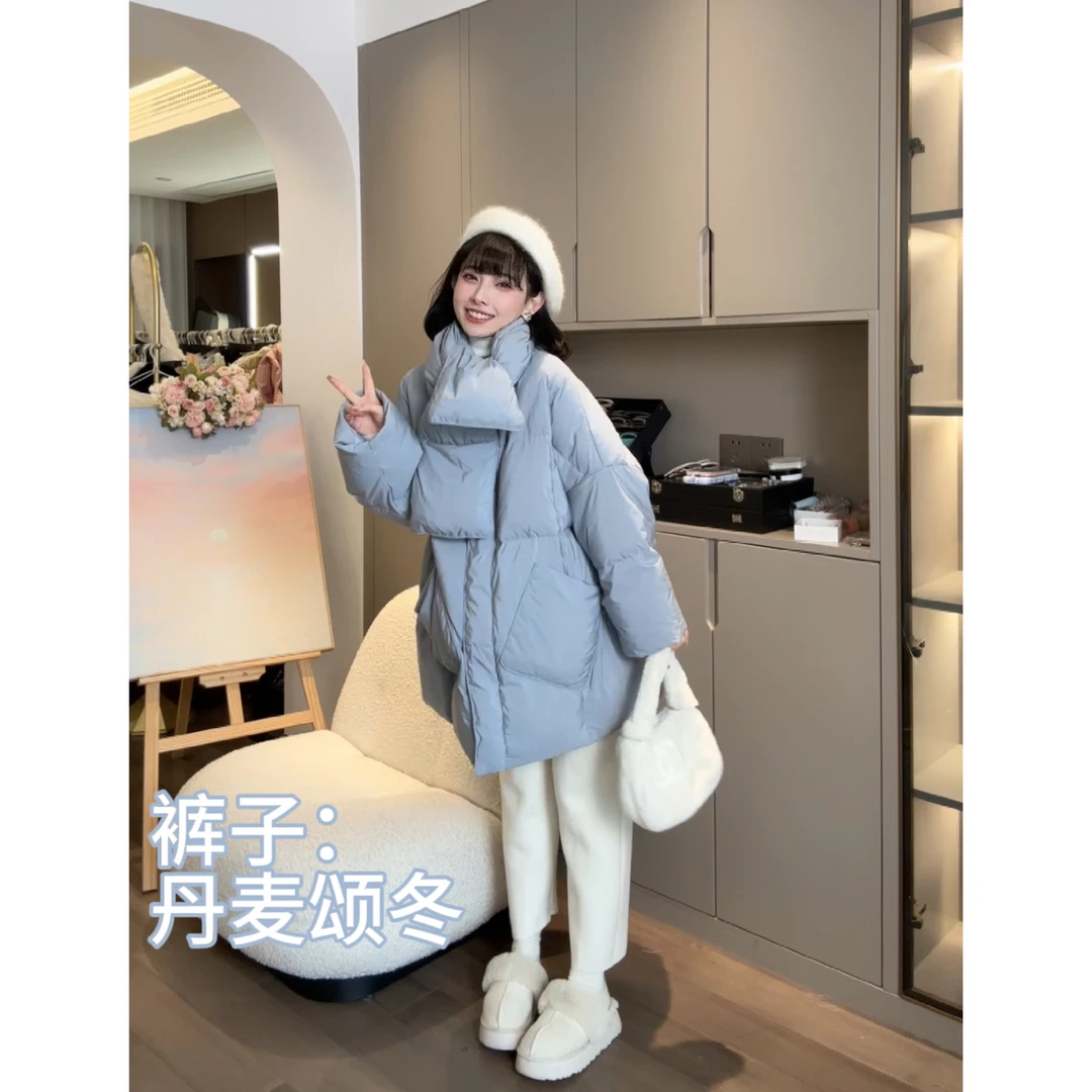 maodan/猫单【蓝湾雪山】娜娜的孕期穿搭/孕妇装秋冬洋气时髦羽绒服