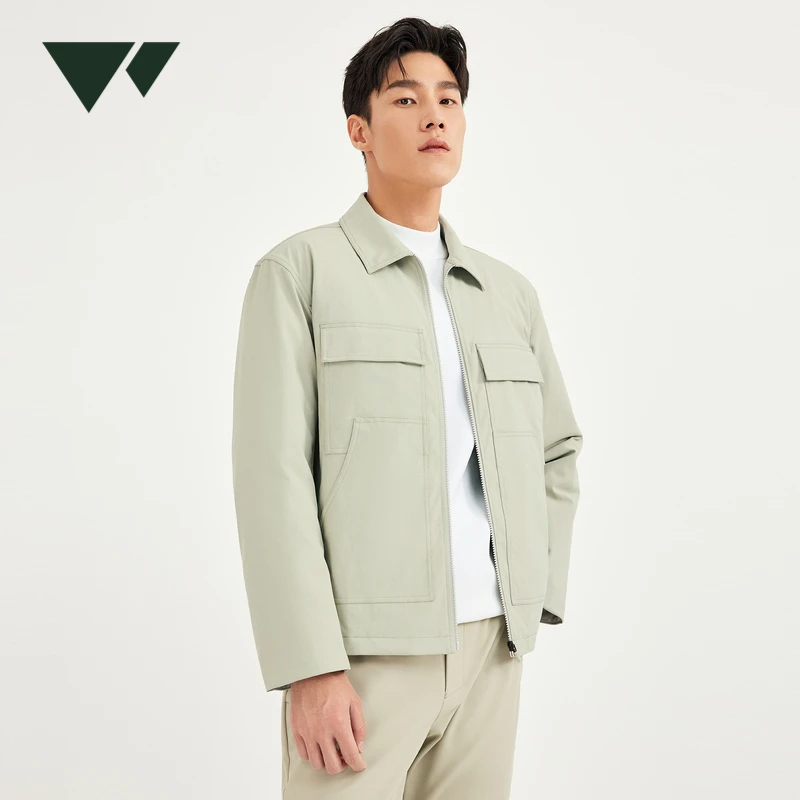 七匹狼男士2025秋冬新款保暖户外简约休闲舒适时尚夹克棉服休闲