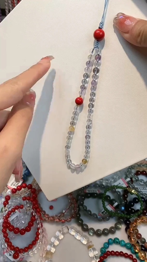 【闪购商品】水晶无未镶嵌多宝手机挂