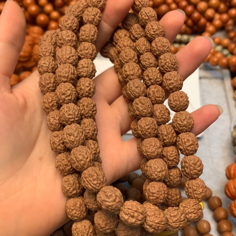 一代盘龙纹108颗1.0小金刚菩提手串精品文玩印尼金刚菩提