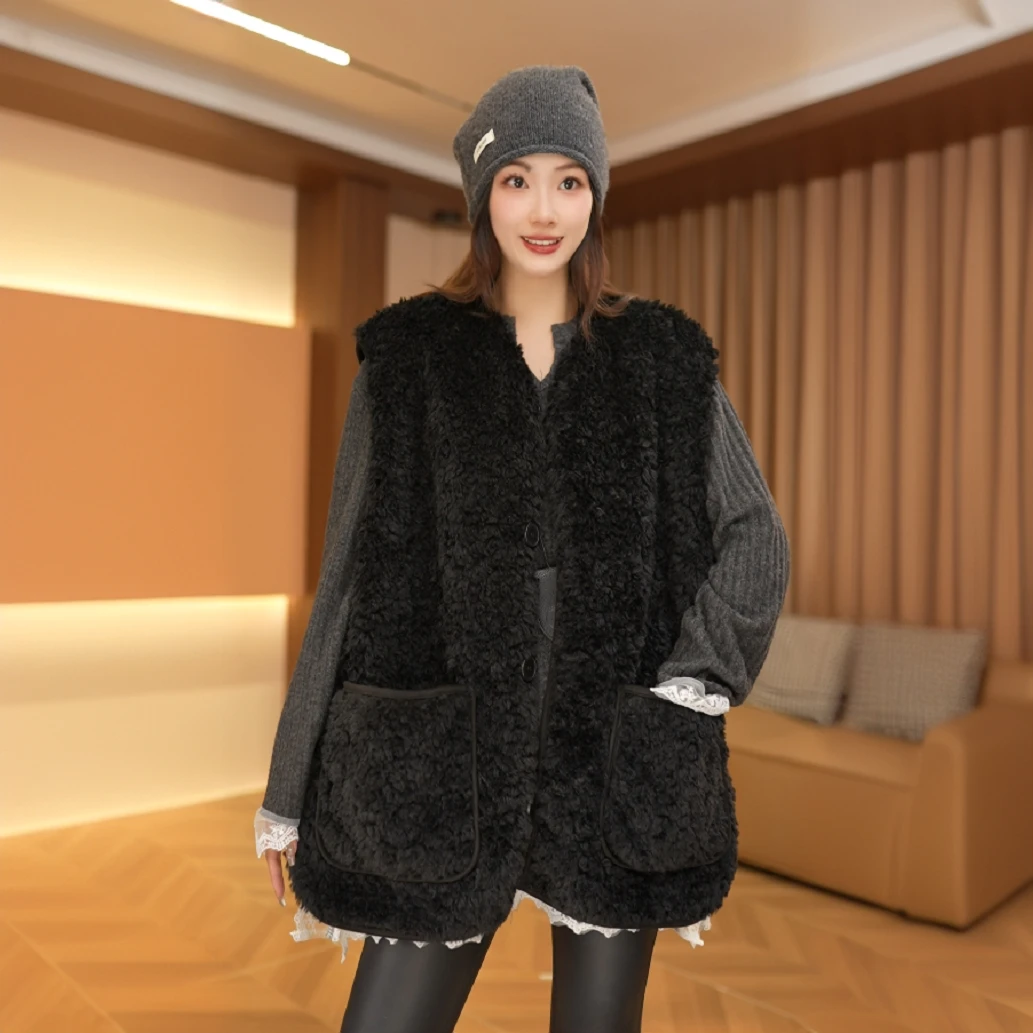 【特柔软】冬季毛毛马甲气质型搭配马夹