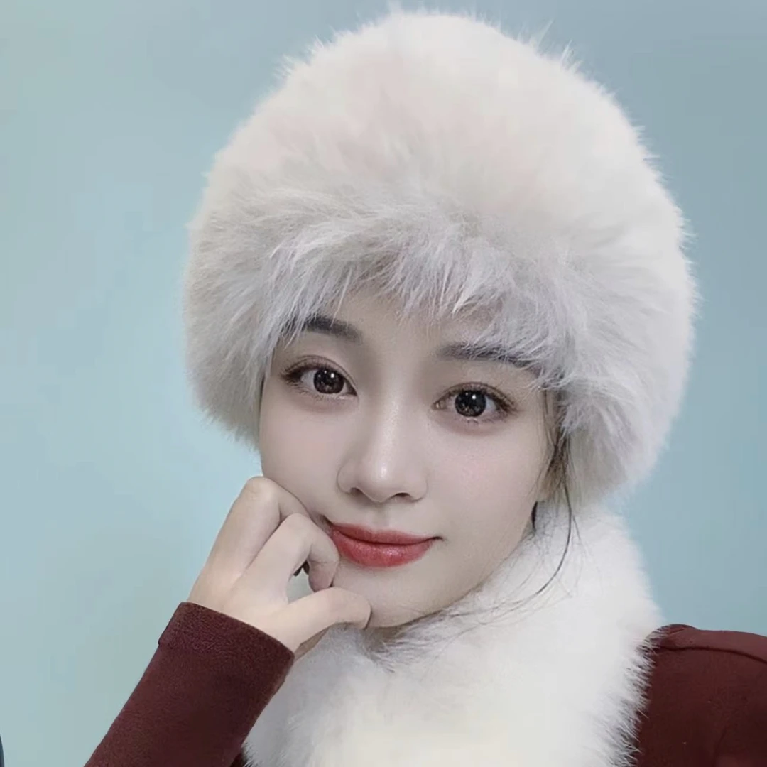 新款保暖百搭欧貂绒蒙古帽冬季新品男女同款盆帽显脸小