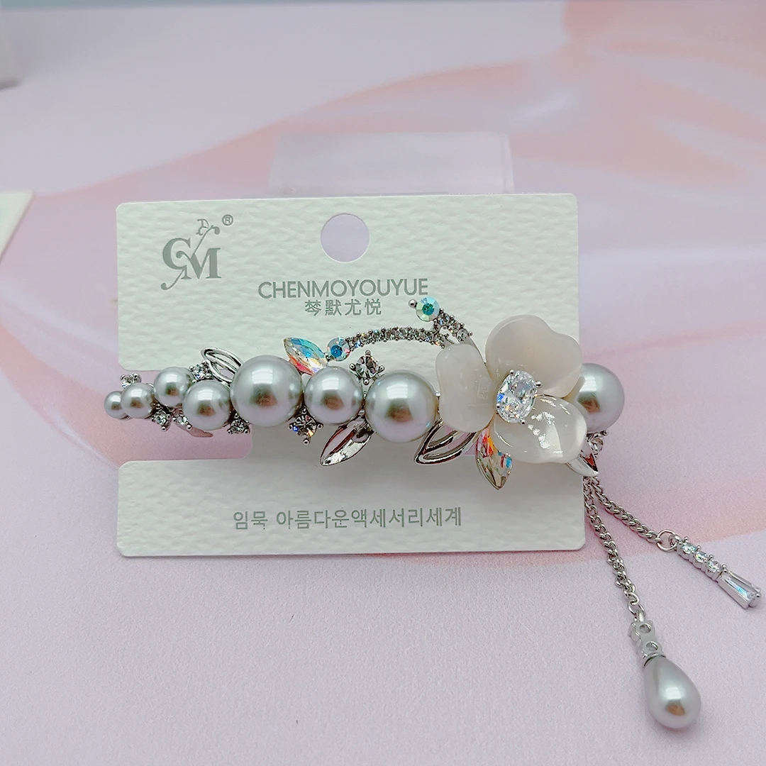 流苏花朵款两片夹新款发夹发卡边夹侧夹可爱儿童古风气质百搭轻奢