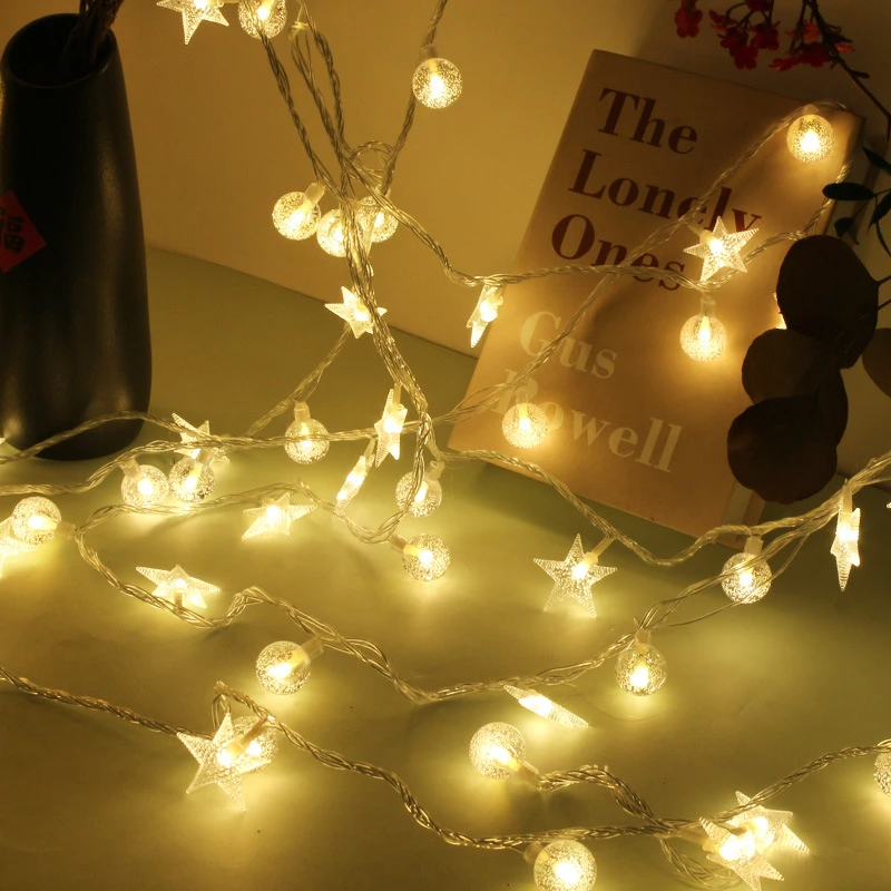 太阳能防水智能户外氛围婚庆两用灯串露营阳台观景别墅星星灯串