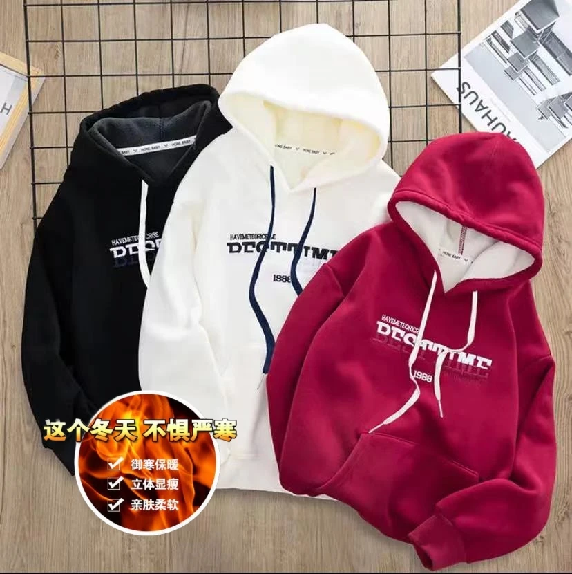 连帽连帽6-12岁加绒大童加厚12-15岁御寒卫衣儿童男卫衣潮款衣服