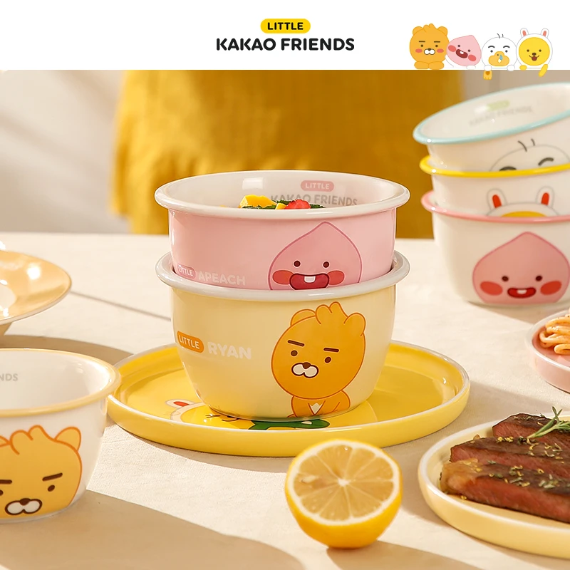 KAKAO FRIENDS碗碟套装家用汤碗儿童饭碗专用高颜值碗盘组合餐具