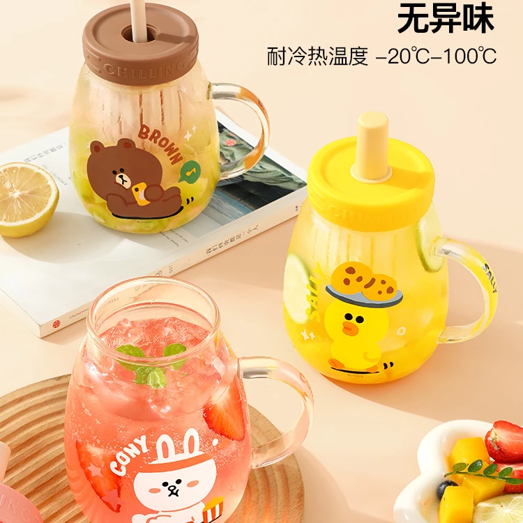 【直播专属福利】玻璃杯茶水分离水杯大容量泡茶杯高颜值女直饮吸管