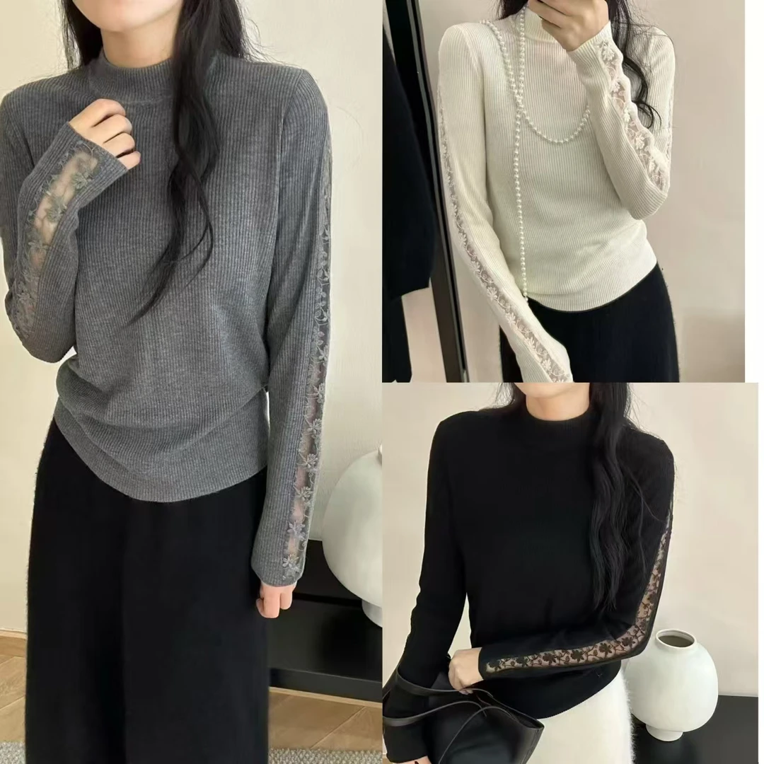 【锦衣服饰】C 5526蕾丝钩花镂空针织