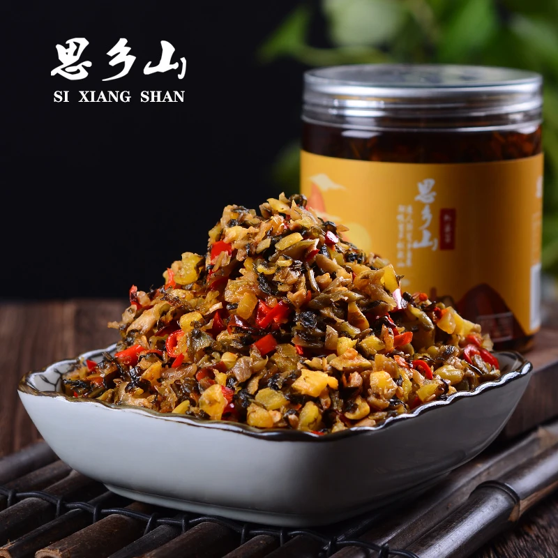 思乡山农家外婆菜280g*1瓶装湖南特产拌饭酱下饭菜腌咸菜拌面条