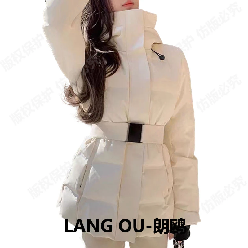 【丽公主】白鹅绒短款羽绒女冬气质长羽绒服收腰显瘦高级外套6099