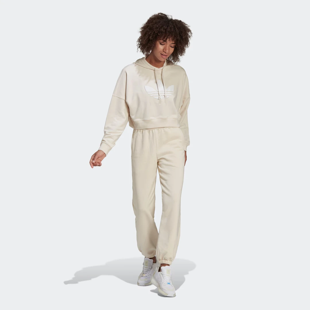 Adidas/阿迪达斯 女子三叶草 Sweatpants 保暖舒适运动裤 HU1623
