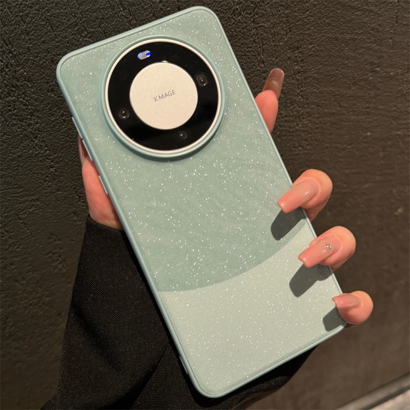 pura70华为mate60pro手机壳高级感满天星闪粉50保护套60pro+女40