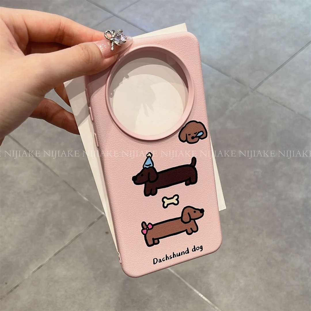 ins可爱粉色哈基米华为mate60pro手机壳保护套60pro+女款p70pro皮