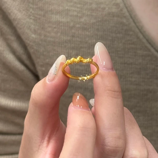 钛钢戒指 新中式国风灵蛇缠绕可调节戒指女百搭不掉色本命年指环