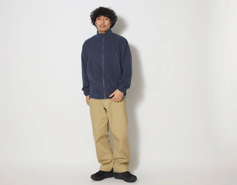 小雪花200P山下机能风超轻量抓绒保暖透气舒适中间层夹克