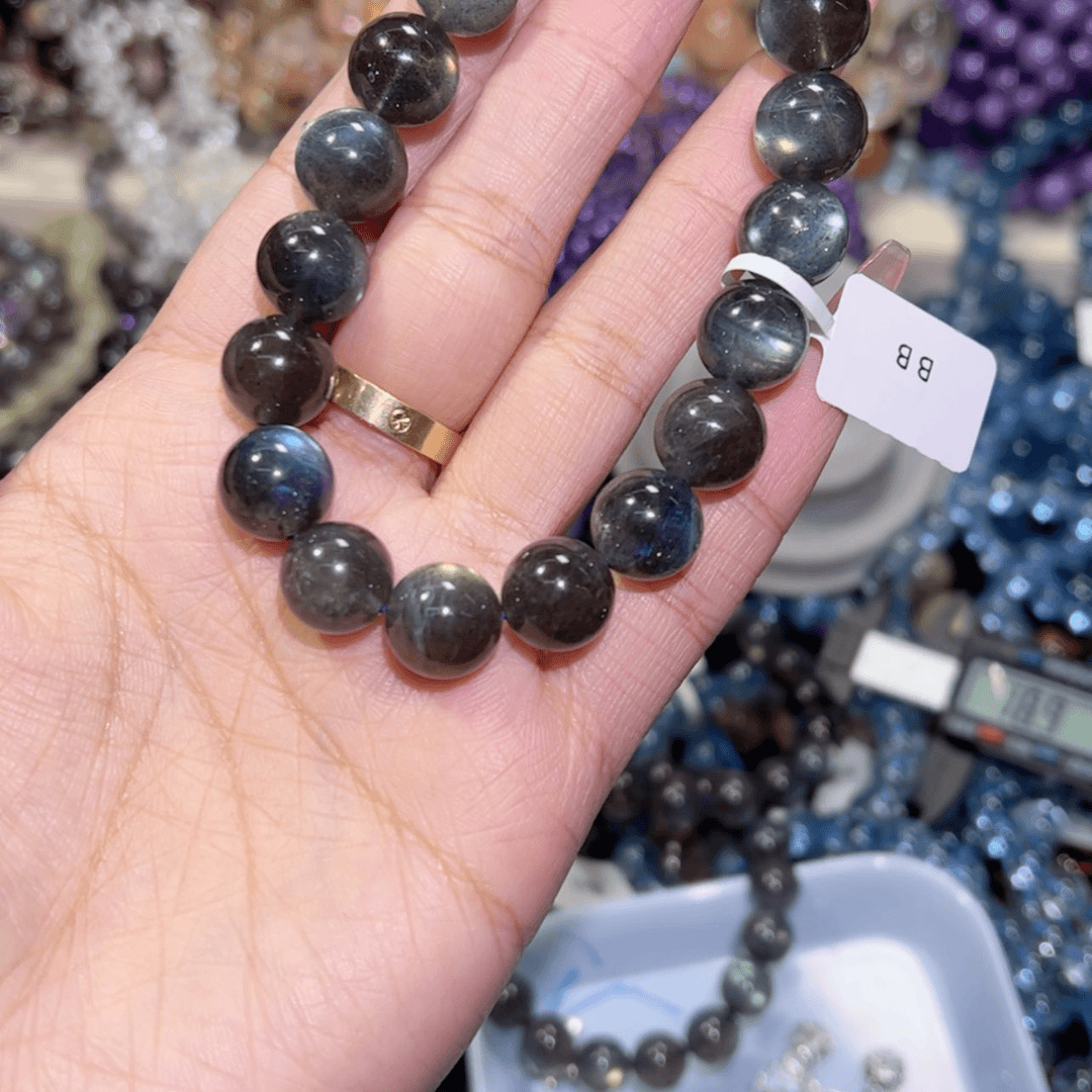 【闪购商品】烟晶手链银S925镶嵌花****）70