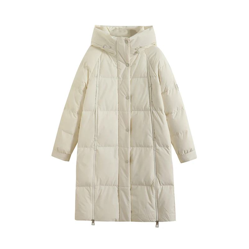 长款简洁修身时尚羽绒服MX108