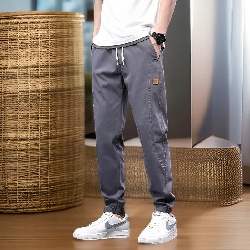 春季2024新款休闲裤韩版工装束脚运动男百搭宽松潮流舒适薄款夏季