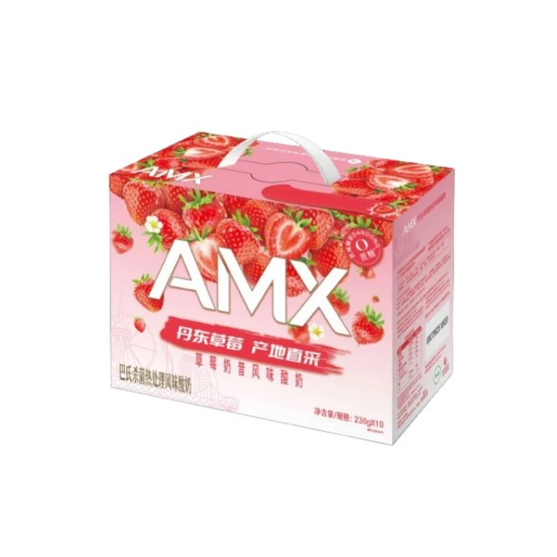 伊利 安慕希酸奶 丹东草莓奶昔风味 230g*10盒/箱