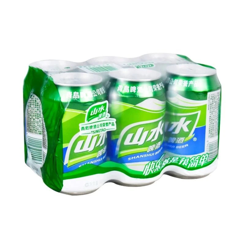 青岛山水啤酒 8°P啤酒 330ml*6听/组