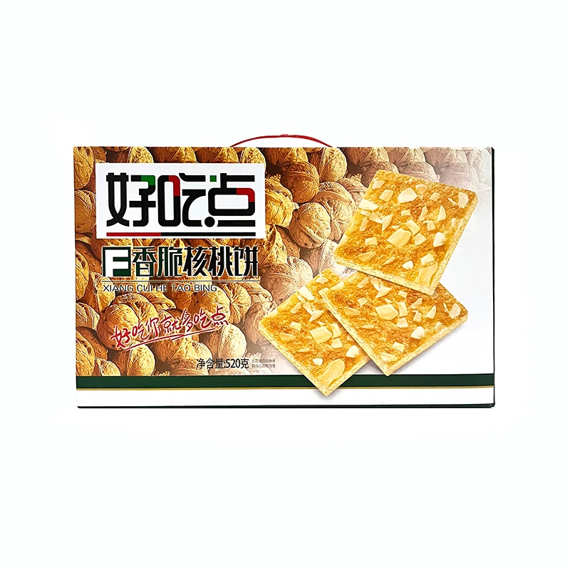 达利园 好吃点香脆核桃饼干 520g/盒