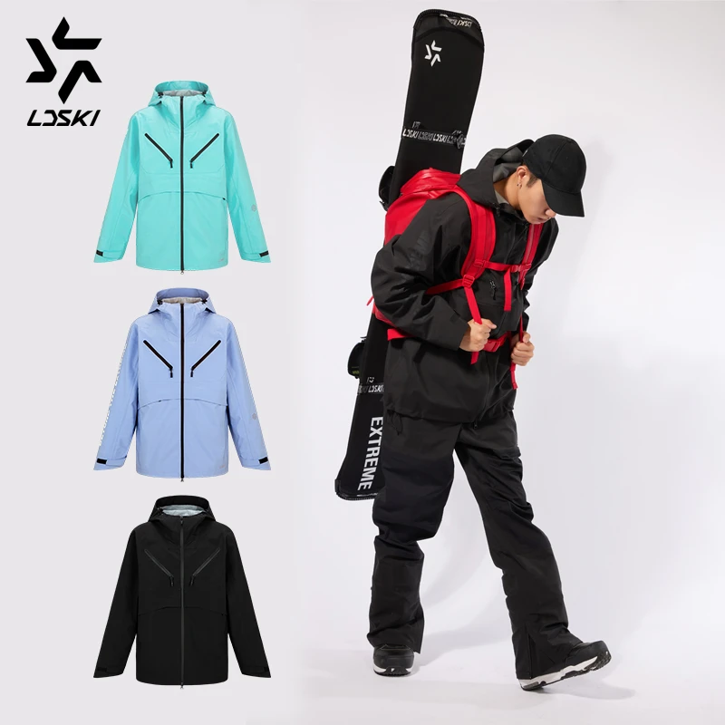 LDSKI滑雪服3L全压胶面料高效防水防风男女款户外滑雪服饰
