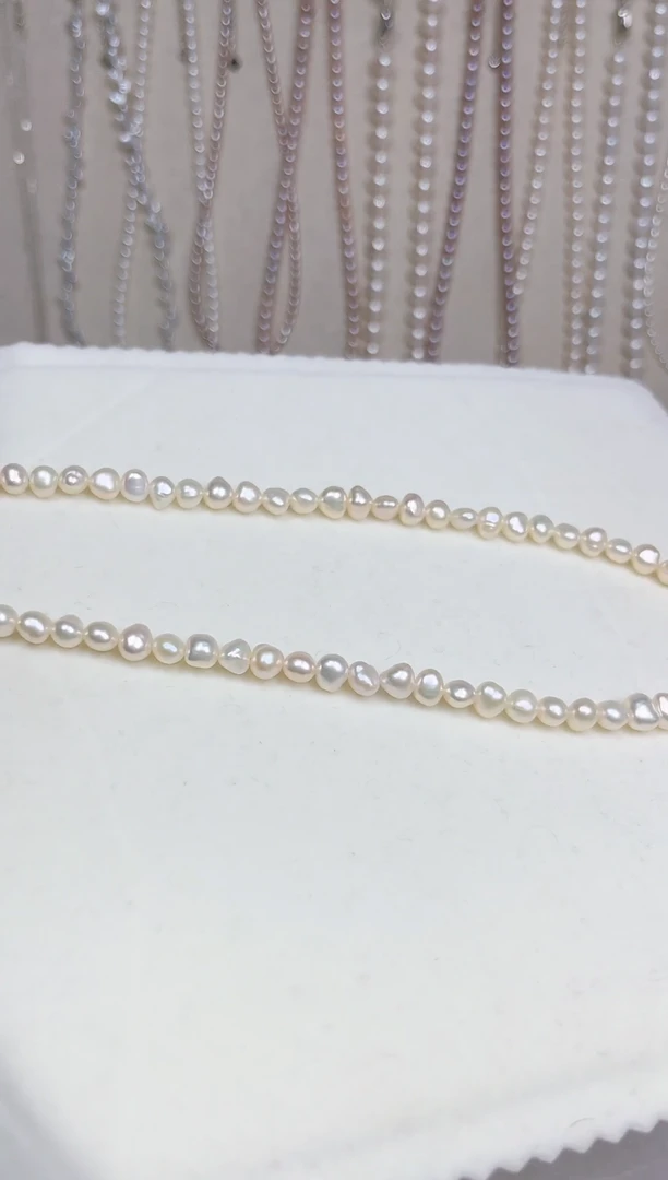 【闪购商品】淡水珍珠颈饰银S925镶嵌项链